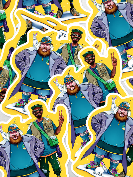 FAM KICKS BAMBAM & BEMBURY STICKER