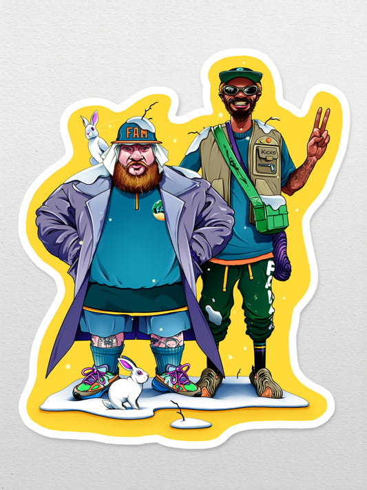FAM KICKS BAMBAM & BEMBURY STICKER