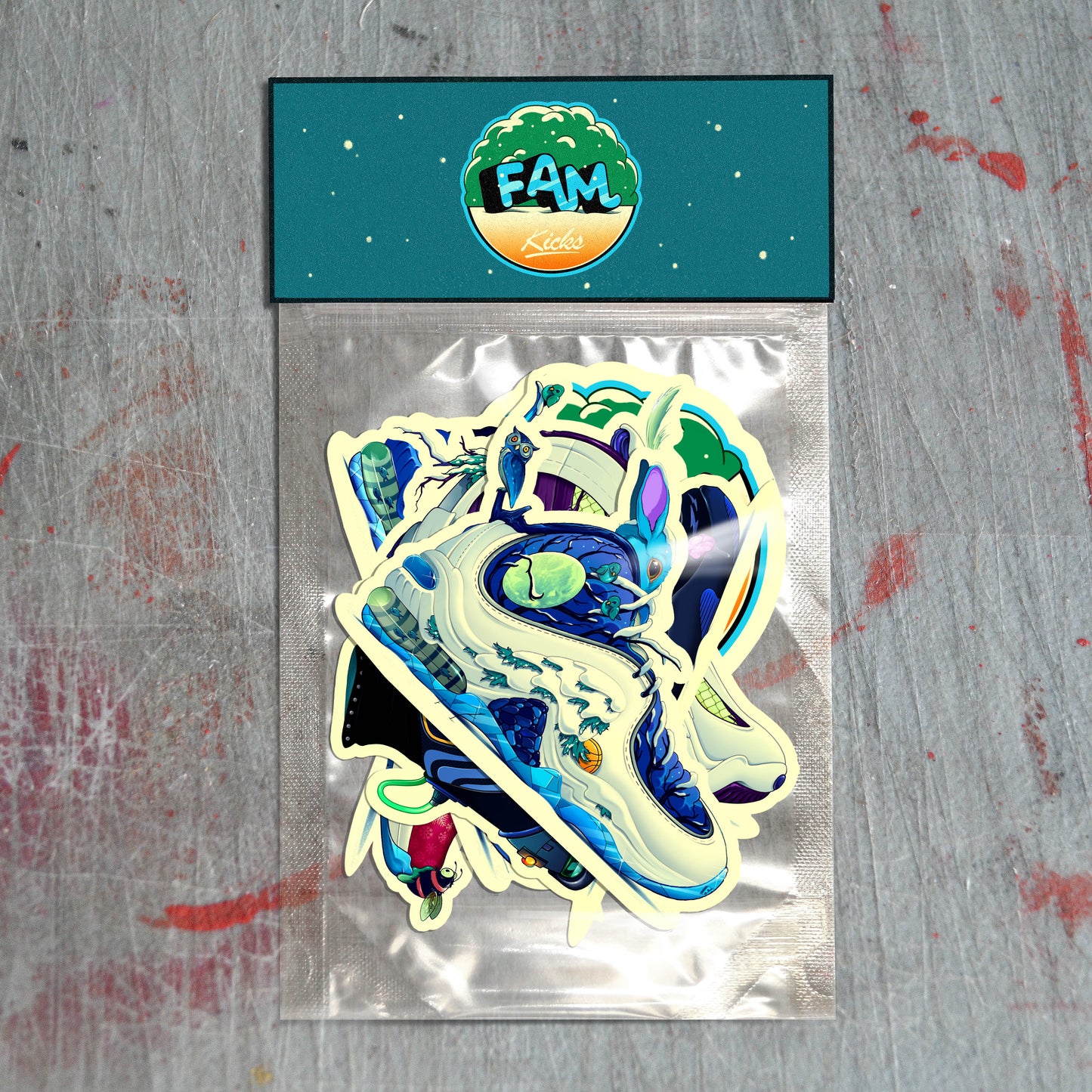 FAM KICKS (WINTERIZED #1) STICKER PACK