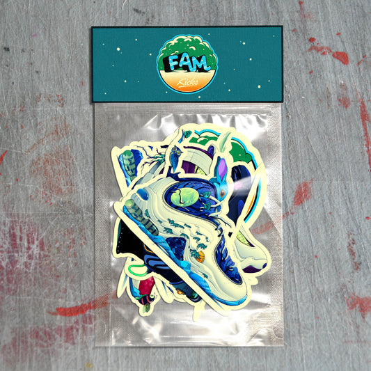 FAM KICKS (WINTERIZED #1) STICKER PACK