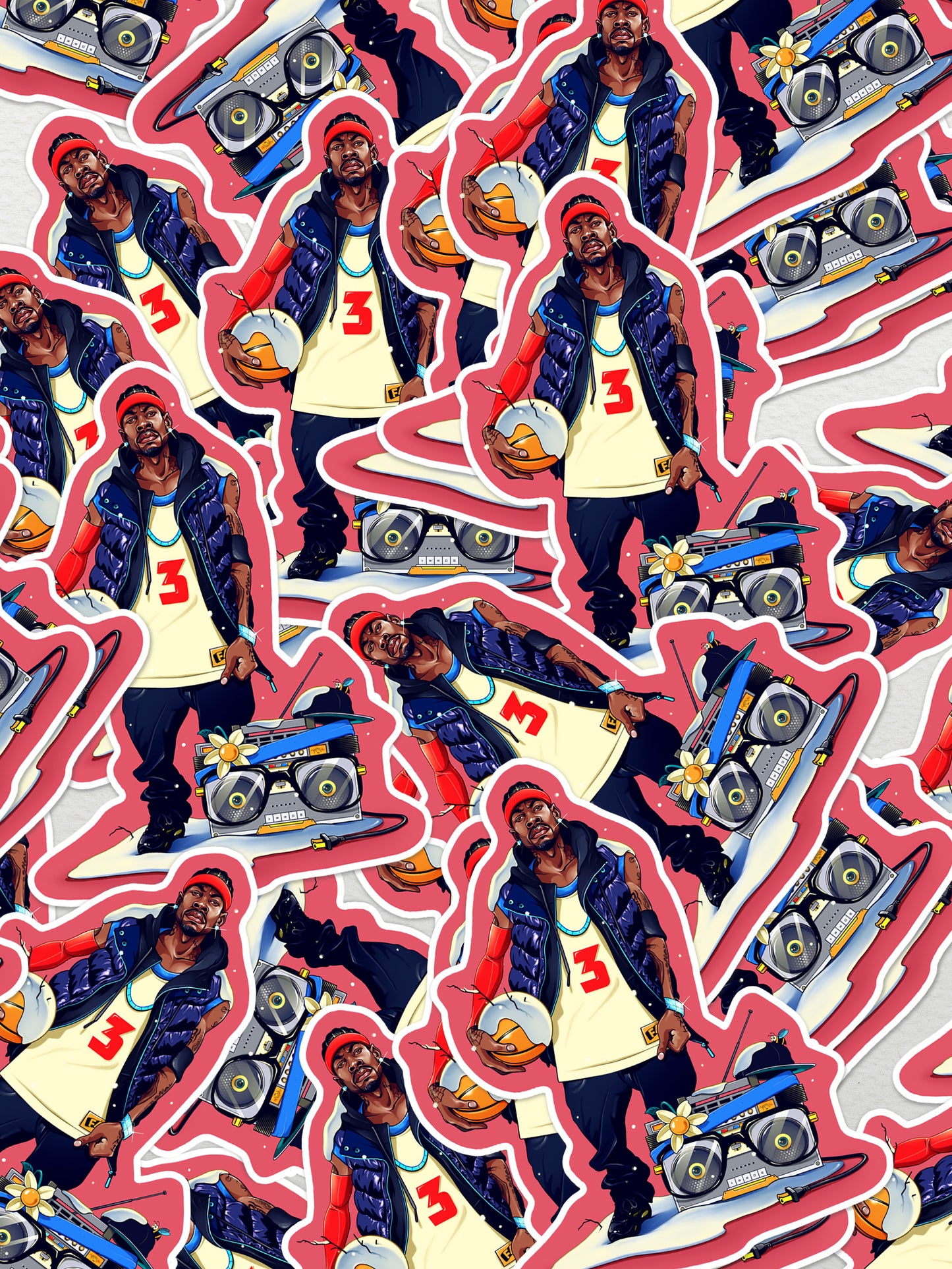 FAM KICKS THE ANSWER STICKER