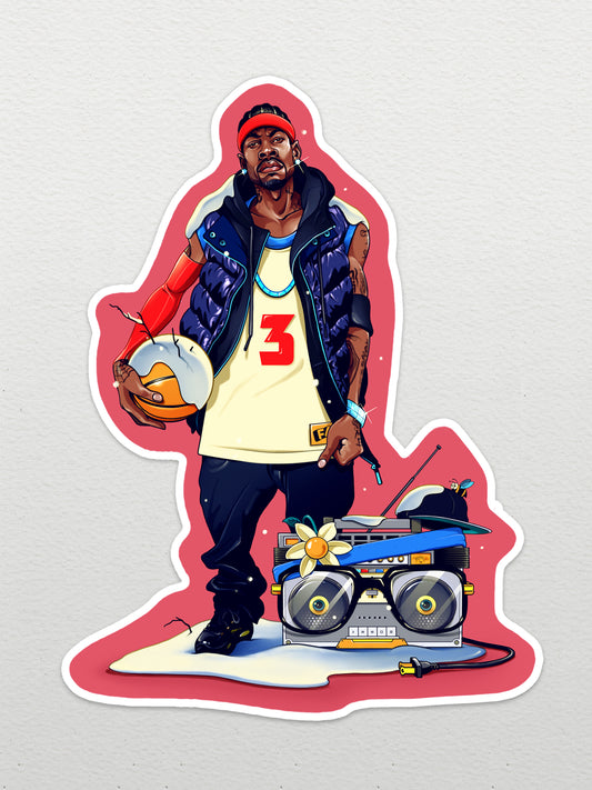FAM KICKS THE ANSWER STICKER