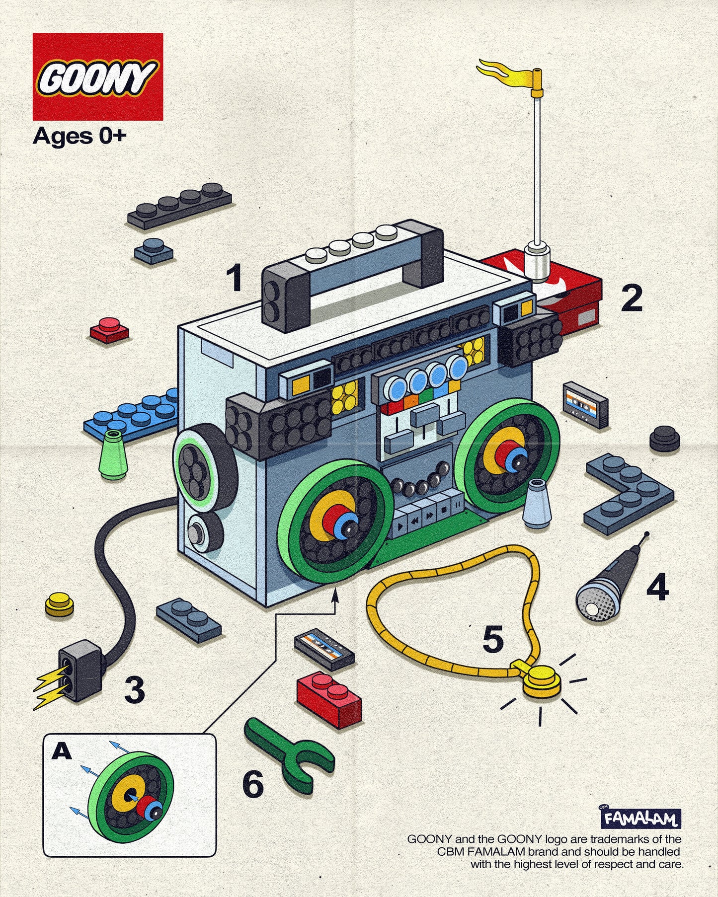 THE LEGO GOONY INSTRUCTION PRINT
