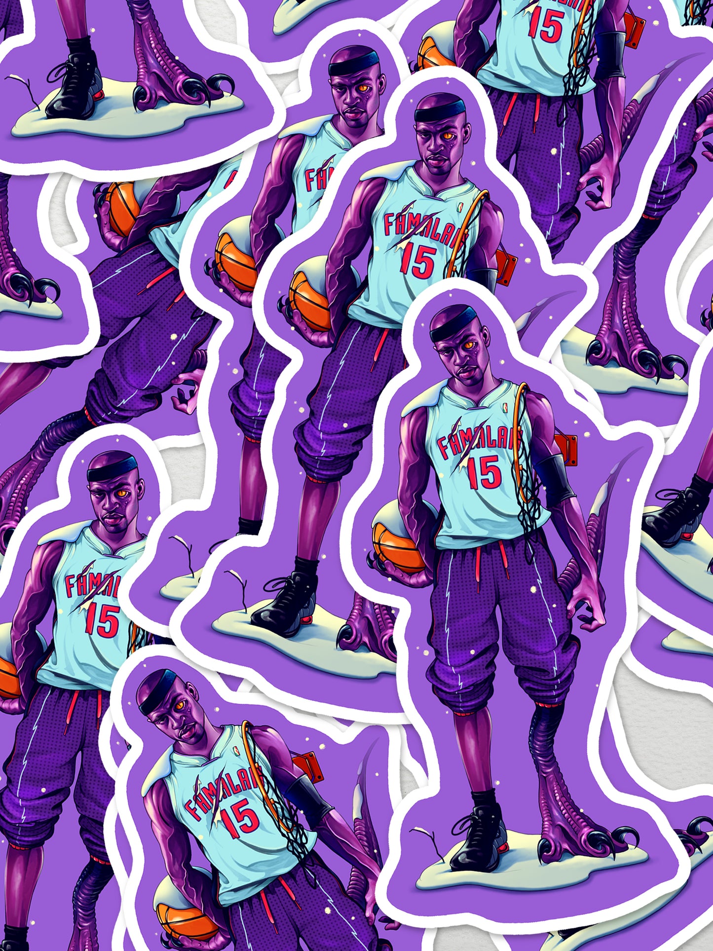 FAM KICKS 1/2 MAN 1/2 AMAZING STICKER