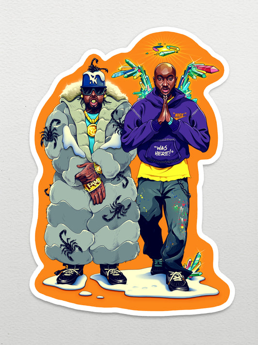 FAM KICKS W$G & VIRGIL STICKER
