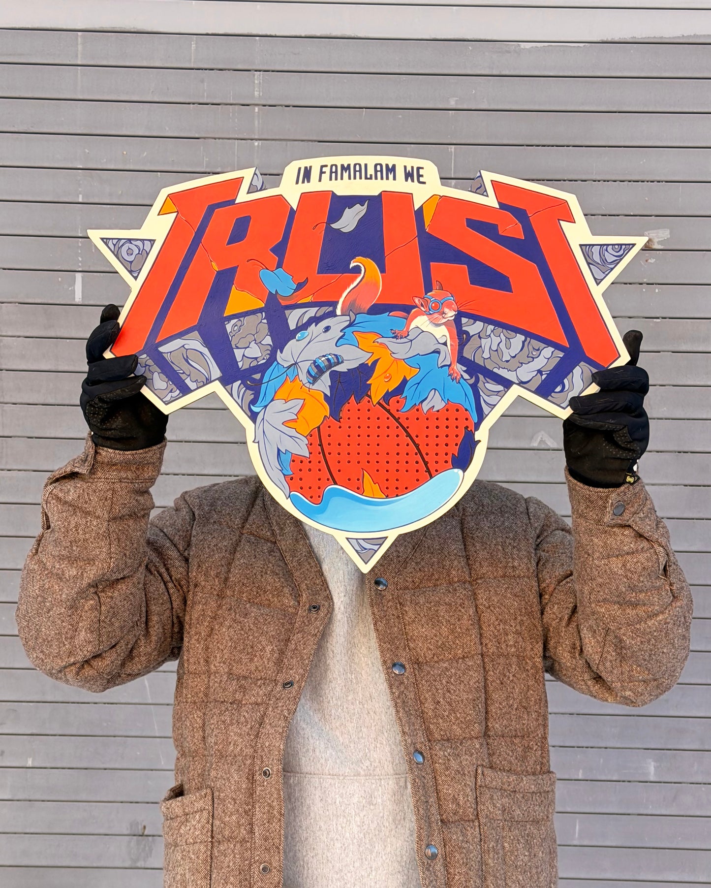 IN FAMALAM WE TRUST PAINTED PANEL