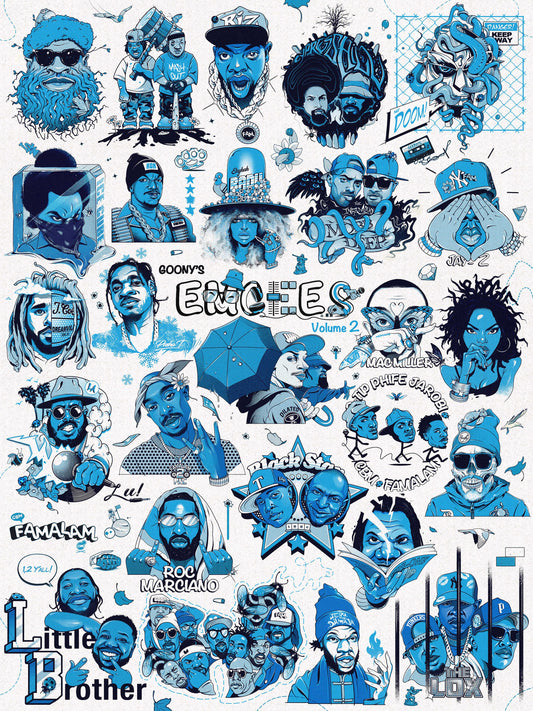 GOONY'S TOP 50 EMCEES V2 PRINT