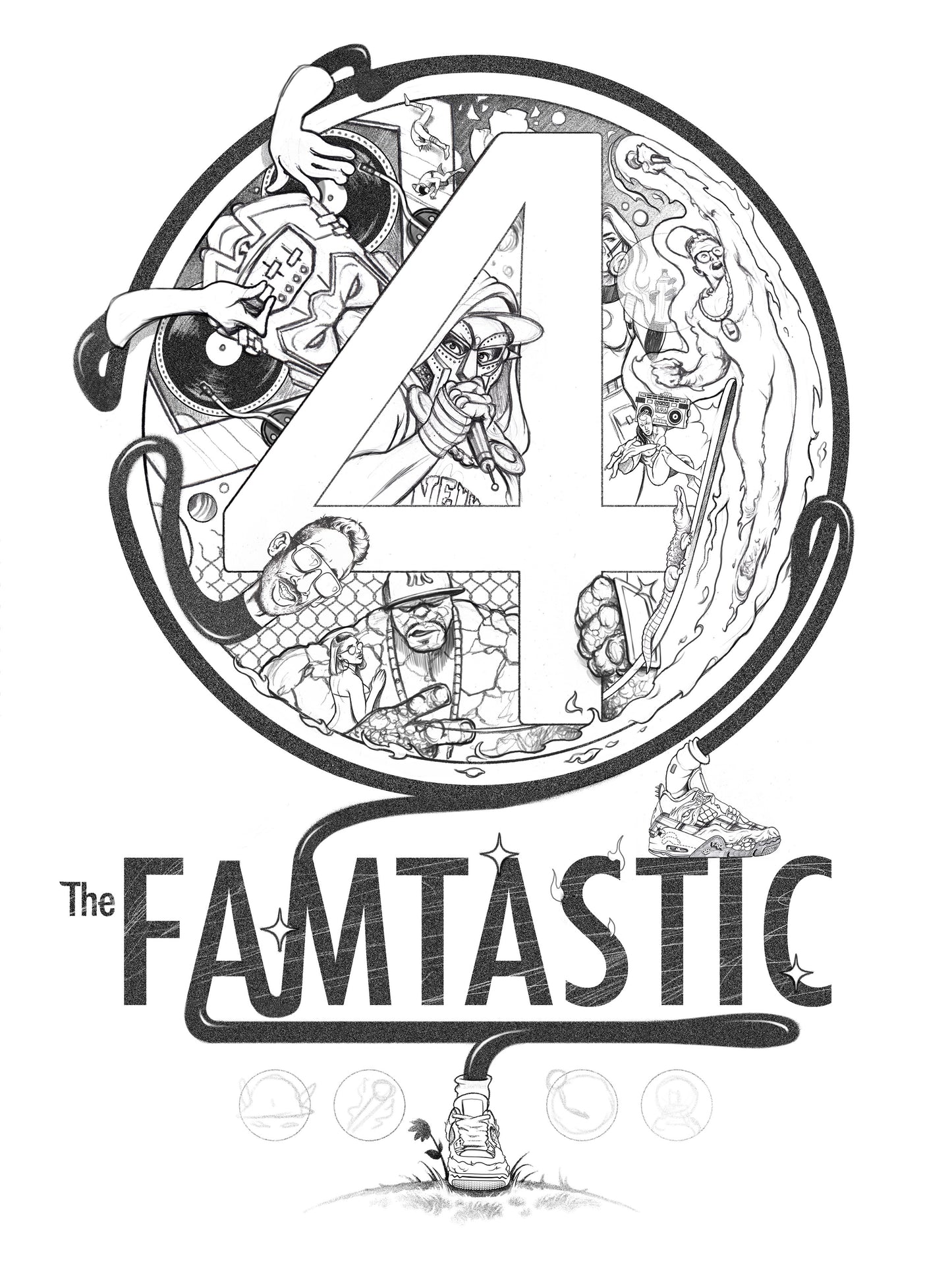 THE FAMTASTIC 4 PRINT