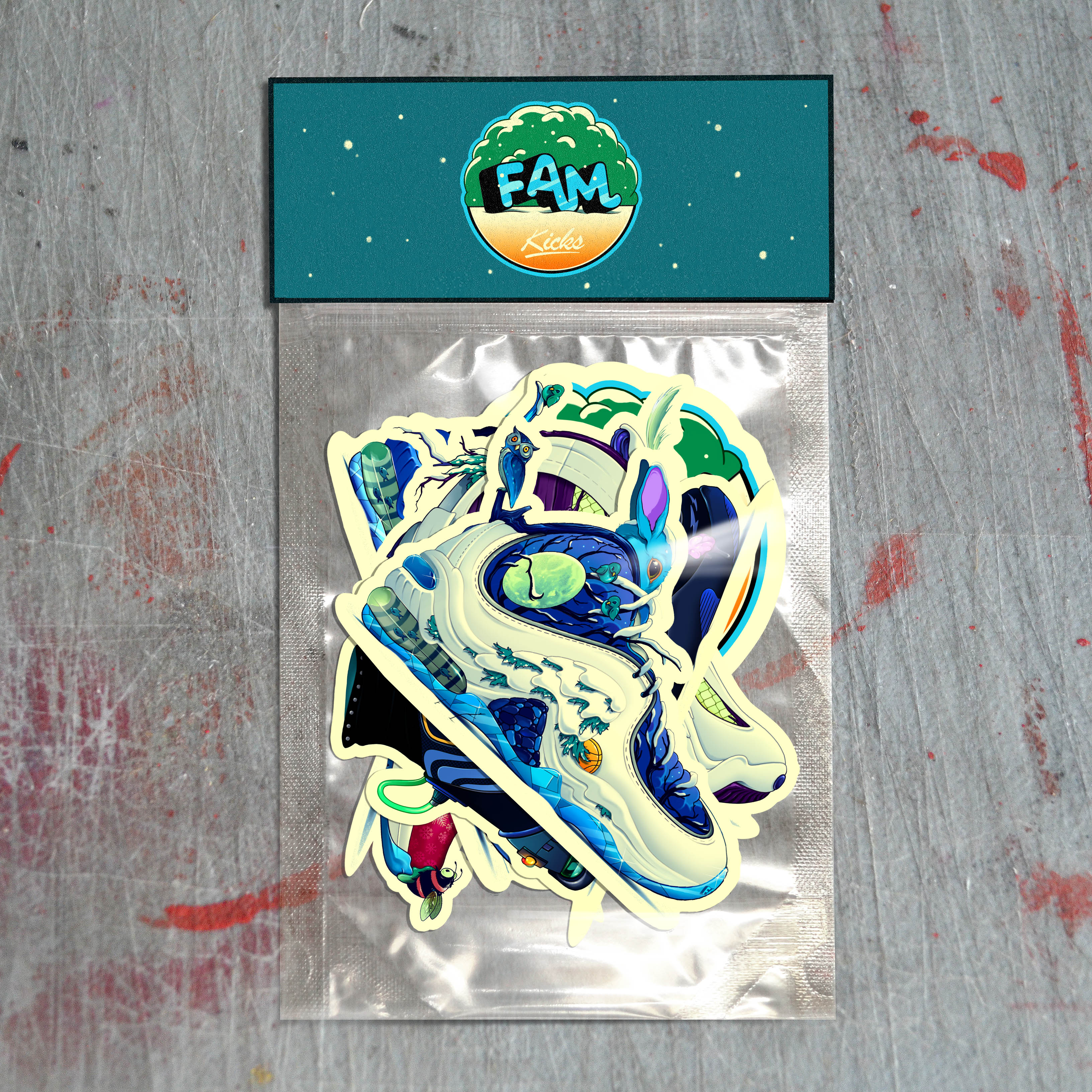 FAM KICKS (WINTERIZED #1) STICKER PACK – FAMALAM SHOP