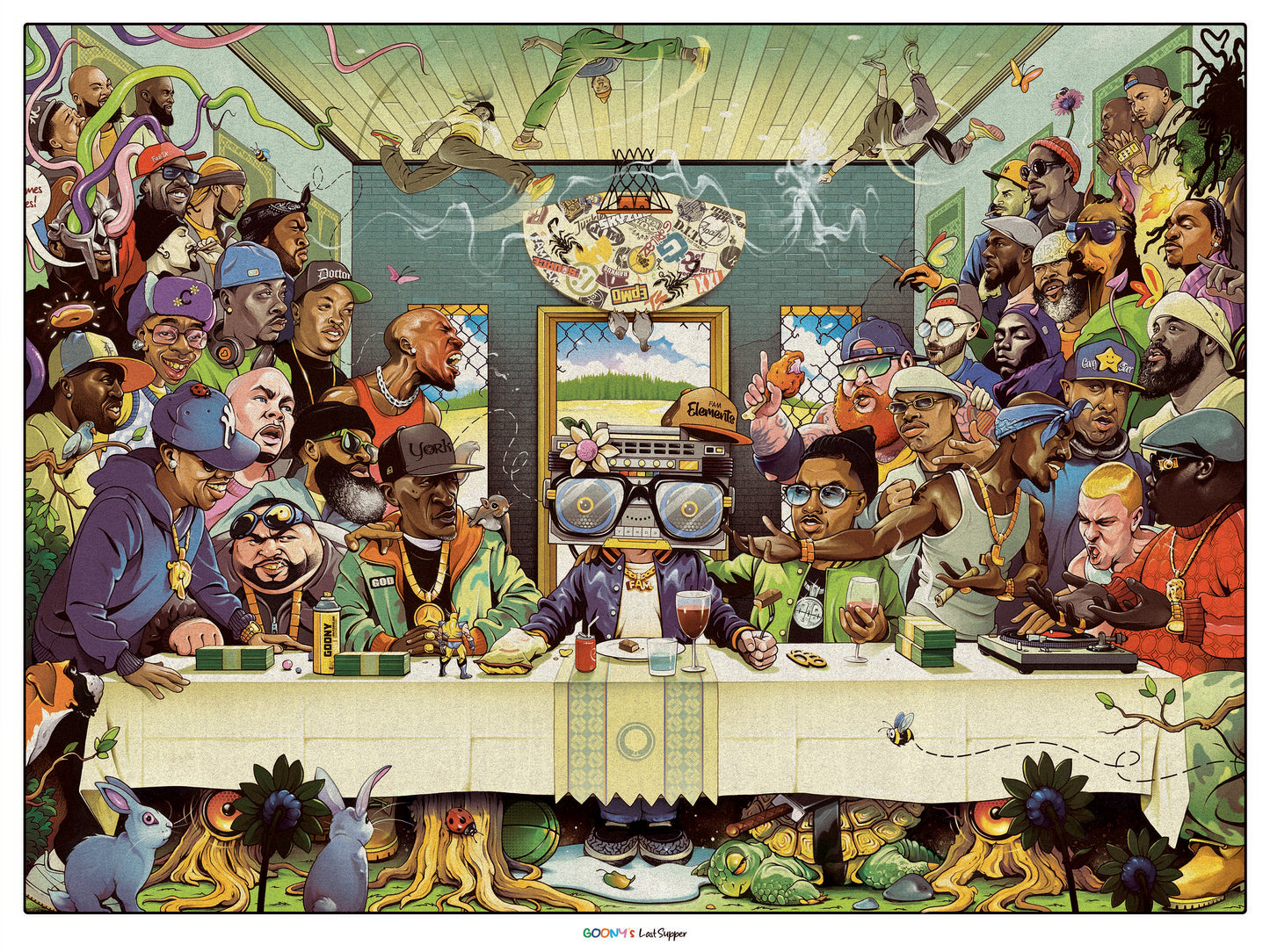 GOONY'S LAST SUPPER PRINT