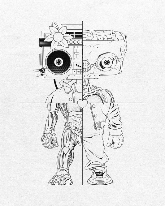 GOONY DISSECTION ORIGINAL DRAWING