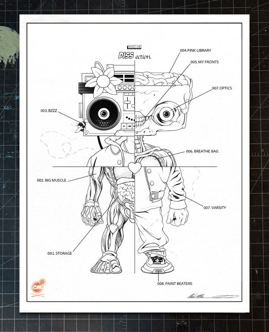 THE GOONY DISSECTION PRINT