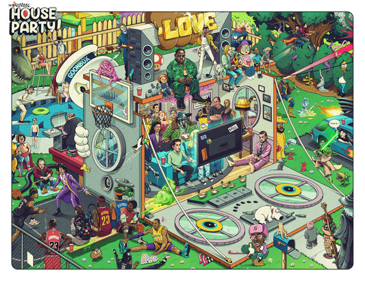 THE FAMALAM HOUSE PARTY PRINT
