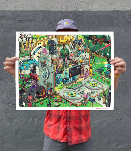 THE FAMALAM HOUSE PARTY PRINT