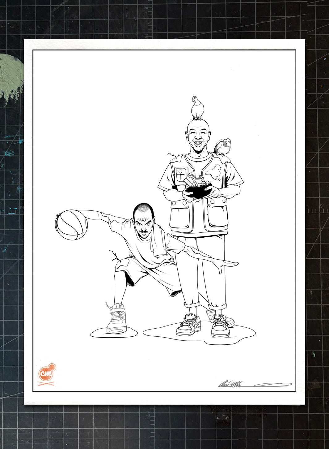 FAM KICKS ALL-STAR INK DRAWINGS