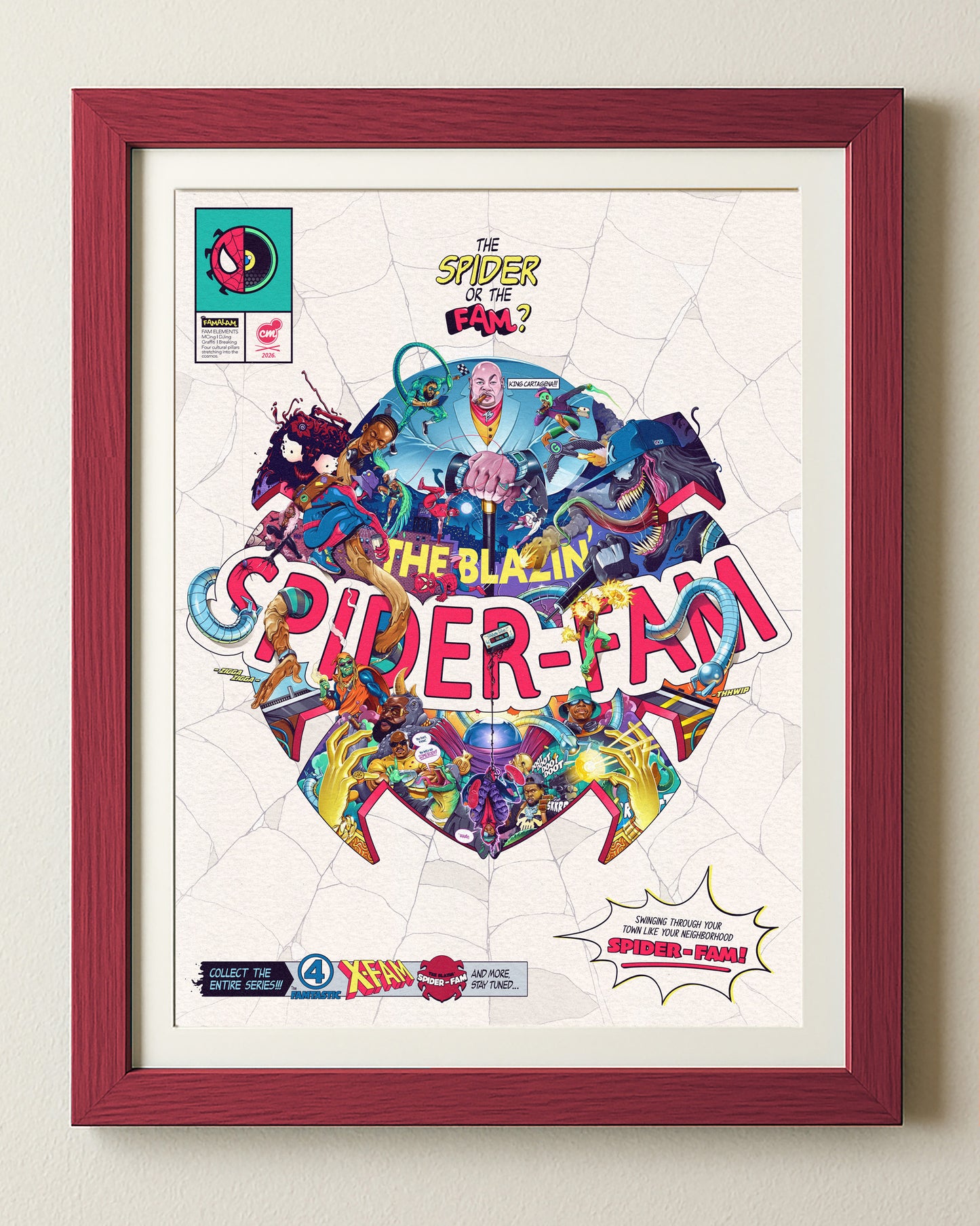 THE BLAZIN' SPIDER-FAM PRINT